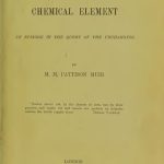 The Alchemical Essence and the Chemical Element