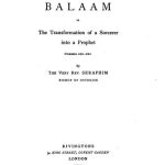 The Soothsayer Balaam