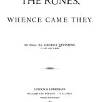 The Runes: Whence They Came