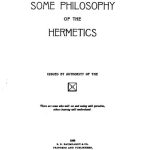 Some Philosophy of the Hermetics