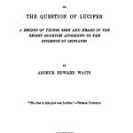 Devil-Worship in France or The Question of Lucifer