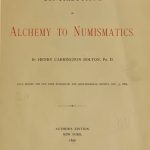 Contributions of Alchemy to Numismatics