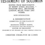 The Testament of Solomon