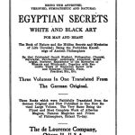 Egyptian Secrets: White and Black Art for Man and Beast