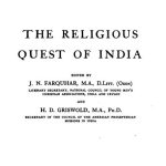 The Religious Quest of India