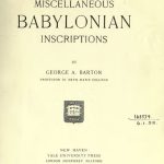 Miscellaneous Babylonian Inscriptions